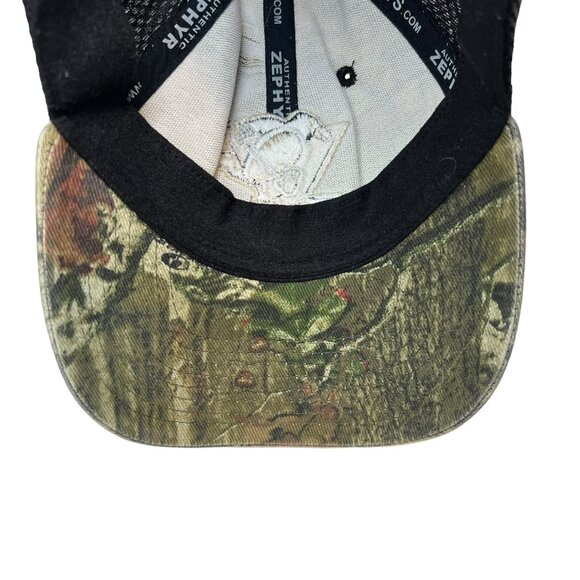 Pittsburgh Penguins Camo Hunting Hockey Fitted Baseball Hat Cap Zephyr NHL Logo - Picture 8 of 10